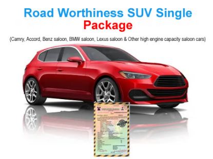Picture of SUV/Pickup Road Worthiness & Proof of Ownership Certificate