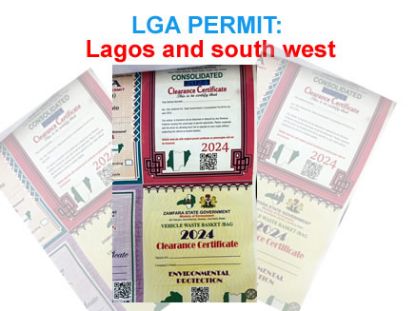 Picture of LGA PERMIT: Lagos and south west