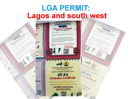 Picture of LGA PERMIT: Lagos and south west