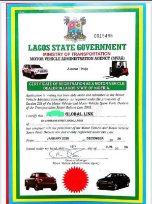 Picture of Motor Vehicle Dealership Registration