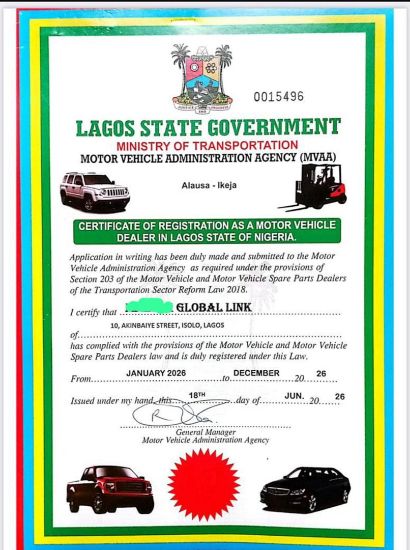 Picture of Motor Vehicle Dealership Registration